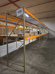 lot 4367 image: Pallet Racking System w Orange Beams