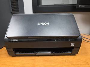 lot 18520 image: Epson Document Scanner - Model ES-500W II, J382E