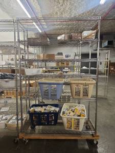 lot 14734 image: DeWalt Brushless Cordless Impact Driver Body and Assorted Parts - Shelving Included