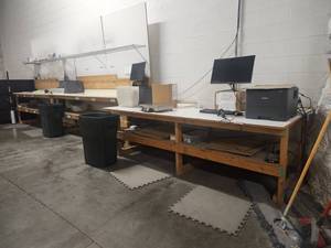 lot 14790 image: Brother HL-L8360CDW Color Laser Printers, Monitors, and Office Work Station