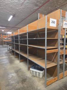 lot 21057 image: Industrial Shelving Rack Unit - Set of 5