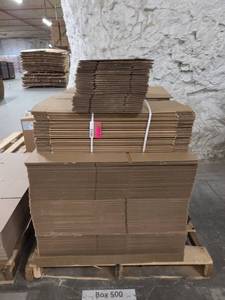 lot 21205 image: Corrugated Cardboard Boxes 18x12x12&nbsp