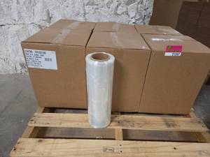 lot 21207 image: FOR 15.5 .32MIL 1500 Stretch Wrap Film Roll 0.32MIL 8.1 Micron 6 cases