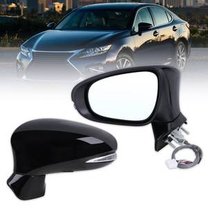 lot 253 image: Lqito Left Driver Side Mirror Compatible With 2013-2018 Lexus ES350 ES300H With Manual Folding Power Glass Heated Turn Signal Puddle Light Mirror Memory Black Replace#87940-33A81-C0(11Pins) - Retail $89