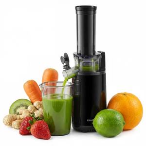 lot 263 image: Appears Pre Owned Elite Gourmet EJX600 BPA-Free Cold Press Juicer, 16 oz, Charcoal Grey - Retail $43