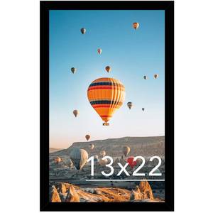 lot 270 image: DAMAGE, AS IS JCJMY 13x22 Picture Frame Black for Poster Photo Picture, Horizontal and Vertical Formats for Wall Hanging, 13 x 22 Wall Gallery Poster Photo Frame for 13 by 22 Photos Posters, Black - Retail $24