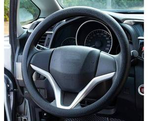 lot 282 image: Steering Wheel Cover Silicone 14-16 Anti-Slip Car Steering Wheel Protector Universal Size 36-42cm - Retail $0