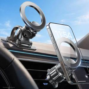 lot 286 image: LISEN for MagSafe Car Phone Mount -Strong Magnets Magnetic Phone Holders for Your Car 2-in-1 Vent Dashboard Magnet Cell Phones Holder Mounts Car Accessories Gifts for Men Women fit iPhone, Black - Retail $10