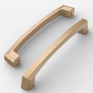 lot 299 image: Amerdeco 10 Pack Champagne Bronze Cabinet Pulls 5 Inch(128MM) Hole Centers Kitchen Cabinet Handles Hardware - Retail $40