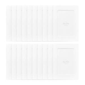 lot 320 image: Monolike Paper Photo Frames 4x6 Inch White 20 Pack - Fits 4x6 Pictures - Retail $11