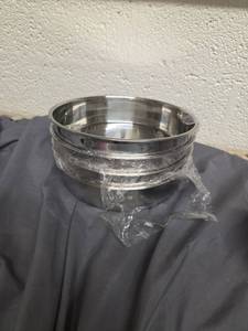 lot 326 image: Three Pack Stainless Steel Dog Water Food Bowls - Retail $0