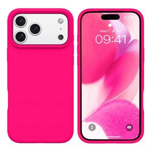 lot 333 image: BENTOBEN for iPhone 17 Pro Case, Liquid Silicone Anti-Slip Microfiber Lining 17 ProPhone Case, Slim Soft Gel Rubber Anti-Scratch Shockproof Cover for iPhone 17 Pro 6.3 2025, Hot Pink - Retail $14