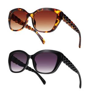 lot 353 image: LADEESSE Reading Sunglasses for Women - Stylish Bifocal Sunglasses with Readers Built-in - UV400 Protection - 2 Pack 2.5 - Retail $10