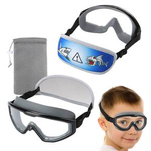 lot 355 image: HYDROCOMFY Kids Swimming Goggles 4-7, Toddler Goggles, Black Shark Swimming Goggles For KidsToddlersYouth - Retail $9