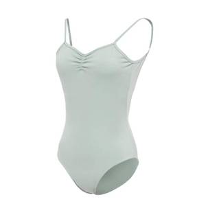 lot 381 image: ROYAL SMEELA Women��s Camisole Dance Leotards with Adjustable Straps Ballet Costumes for Women Backless Ballet Dance Leotards Green XXL - Retail $23