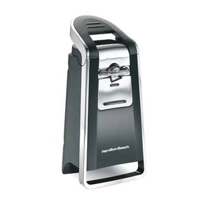 lot 385 image: Hamilton Beach Smooth Touch Electric Can Opener With Easy Push Down Lever - Retail $40