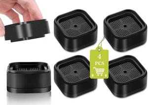 lot 394 image: Yookwutar 4 Pack Furniture Risers 1 Inch, Adjustable Bed Risers Heavy Duty for Table Desk Couch Chair Sofa Cabinet Bed Legs Dorm, Square Stackable Bed Raisers Blocks Lift Height 1, 2 or 3, Black - Retail $5