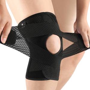 lot 395 image: NEENCA Knee Brace for Knee Pain, Compression Knee Support with Air Mesh Fabric, Adjustable Knee Wrap with Side Stabilizers, Ultra-Soft Bandage for Elderly, Meniscus Tear, ACL, Arthritis Relief,Walk - Retail $30