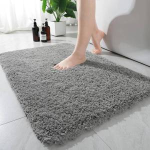 lot 397 image: AROGAN Luxury Bathroom Rugs, Thick Soft Non Slip Bath Mat, 20x30 Inch Grey - Retail $25