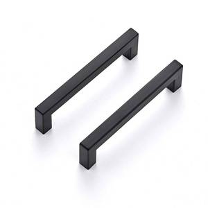 lot 406 image: Ravinte Matte Black Square Cabinet Handles Drawer Pulls,5 Inch,30 Pack - Retail $39