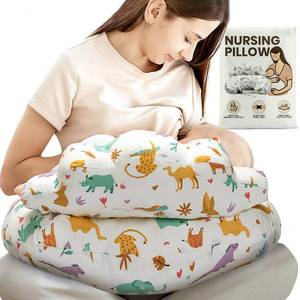 lot 413 image: PILLANI Nursing Pillow for Breastfeeding, Breast Feeding Pillow with Security Fence for Enhanced Comfort, Baby Registry Search, Removable Cotton Cover, Adjustable Waist Strap, Newborn Pillow Supplies - Retail $43