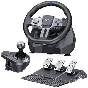 lot 414 image: PRE OWNED PXN Racing Wheel, 270&900° V9 Gen2 Gaming Steering Wheel - Retail $160