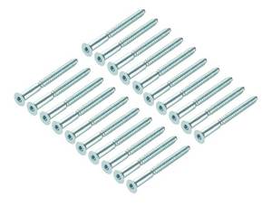 lot 470 image: uxcell Furniture Confirmat Screw 7x85mm Hex Socket Wood Screws Zinc Plated 20pcs - Retail $0