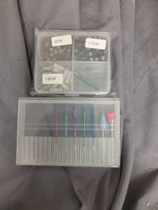 lot 484 image: Nail Drill Bits Sets Electric Diamond Ceramic Acrylic Gel Nail Bit - Retail $0