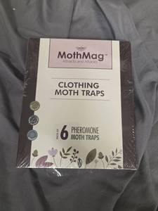 lot 502 image: MothMag Clothing Moth Traps 6-Pack Pheromone - Retail $0