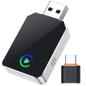 lot 530 image: SPIRITIME Wireless CarPlay Adapter for iPhone �� 5-Second Auto Connect  1-Click Phone Swap for Families  Convert Wired to Wireless  Stable & Fast, Plug & Play  Supports Factory CarPlay Cars 2016 - Retail $55