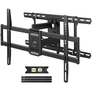 lot 533 image: USX Mount UL Listed TV Wall Mount for 42-85 TVS, Fits 16 18 or 24 Studs, Full Motion TV Mount Swivel Tilt Extension TV Bracket with Dual Articulating Arms, Max VESA 600x400mm, Load 110lbs - Retail $70