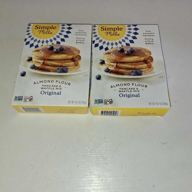 lot 6112 image: 2 Boxes Simple Mills Mix Pancake & Waffle, 10.7 oz