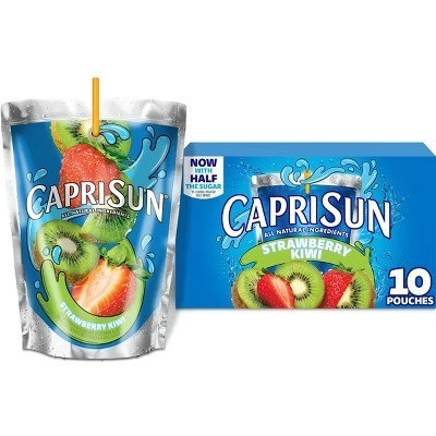 lot 5543 image: Capri Sun Strawberry Kiwi Juice Boxes - 10pk6 fl oz Pouches