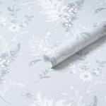 LOT OF 14 ROLLS - of Heroad Blue Peel and Stick Wallpaper French Floral Contact Paper for Cabinet Drawers Vintage Self Adhesive Removable Wall Paper for Bedroom Bathroom Stick on Walls Decor Vinyl Roll 17.3'x78.7'