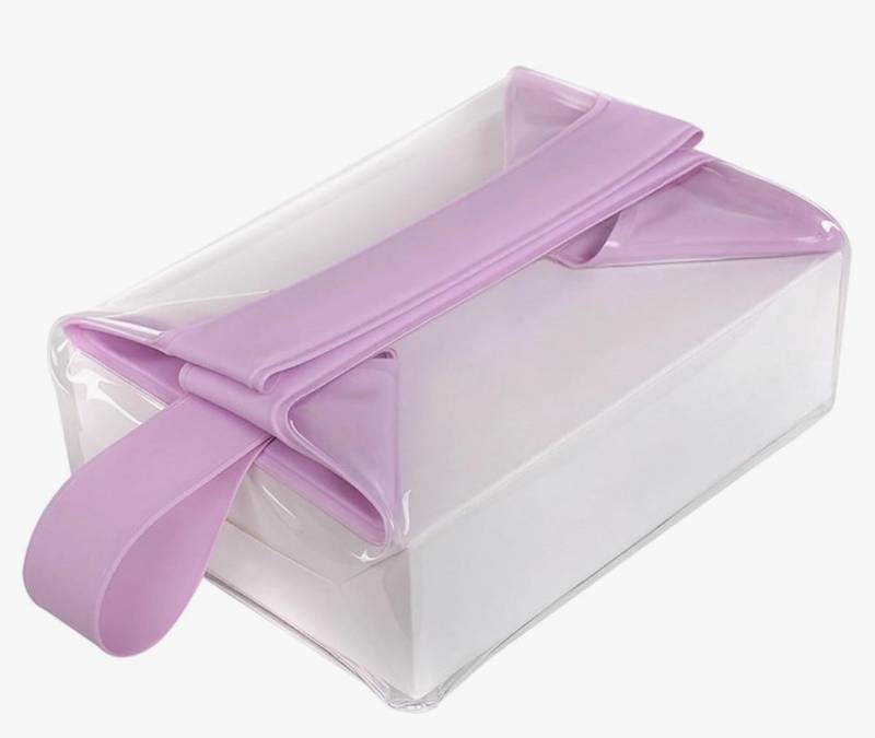 lot 27908 image: Clear Toiletry Bag,Clear Makeup Organizer with Magnetic Closure - Leak Resistant Cosmetics Pouch,for Vanity Bathroom Business Trip Vacation Women Men Frequent Flyers - Retail $20