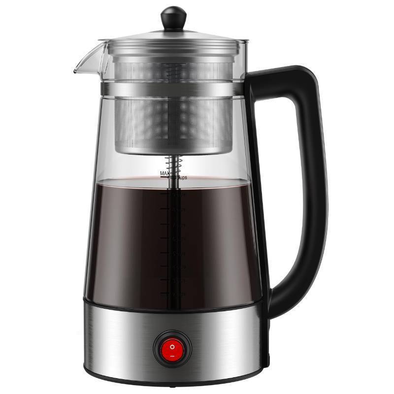 lot 38213 image: Percolator Coffee Pot, 10-Cup Electric Percolator Coffee Maker with Premium Stainless Steel Filter & Food-Grade Borosilicate Glass, Auto Keep Warm, No-Drip Spout, Stay-Cool Handle - Retail $70