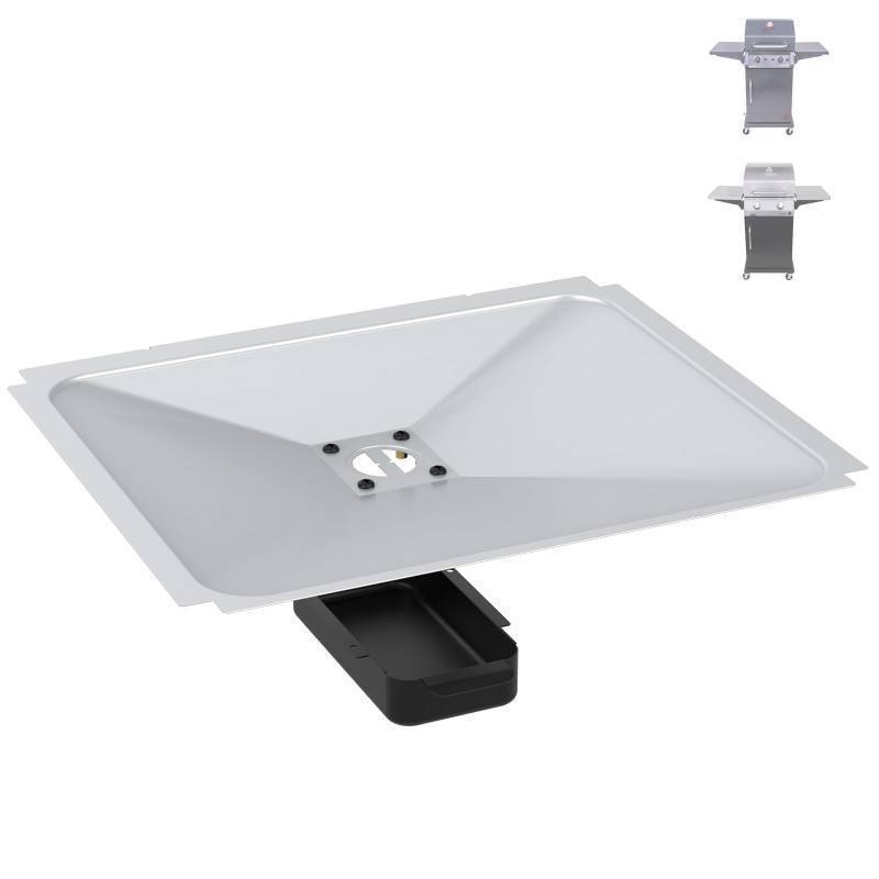 lot 38304 image: BBQration G325-5701-W1 Grease Tray with Catch Pan for Charbroil Performance 2 Burner 463630021 463660421 463630422 463660021 463655021, Drip Pan for Charbroil Grease Tray Replacement - Retail $31