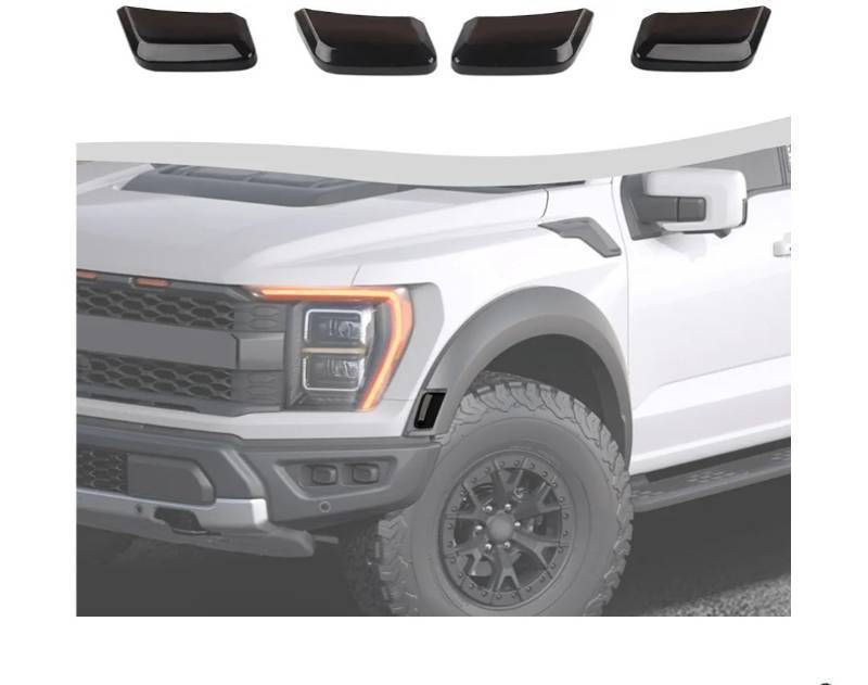 lot 58279 image: Ford F150 Raptor Wheel Eyebrow Light Lamp Cover Trim Kit - Retail $25
