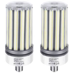 lot 58959 image: 350W LED Corn Bulb 2 Pack, 1100W Equivalent, E39 Mogul Base Bulbs, 45,500 Lumen Replacement Metal HalideHIDHPS Bulb,5000K Daylight for Garage Warehouse Factory Workshop - Retail $136