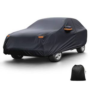 lot 58987 image: XAUTOHAUX Car Cover for Hyundai Tucson 210D-PU Outdoor Full Car Cover All Weather with Door Zipper for Waterproof Windproof Sun Rain Snow Protection - Retail $36