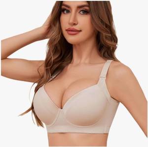 lot 59007 image: Plus Size Push Up Bras for Women Bra Lightly Underwire T-Shirt Bra, 38DD - Retail $27