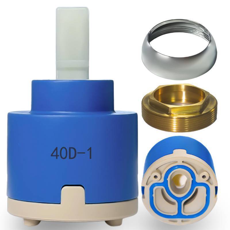 lot 17608 image: 40mm Faucet Cartridge,CUPCNSF Certification,Single Handle Ceramic Faucet Cartridges,Compatible with Bath,Tub and Kitchen Faucet Cartridge Replacement - Retail $14
