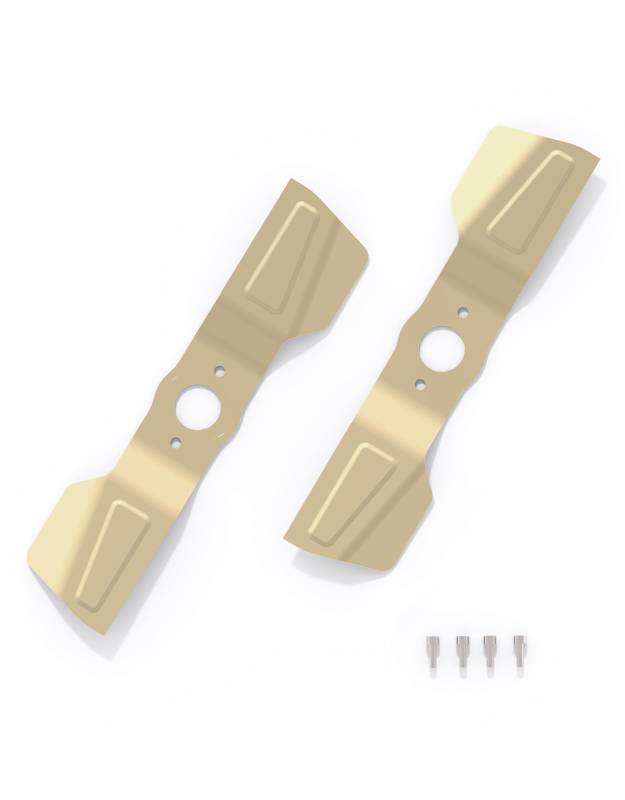 lot 17618 image: Straight Blades & Bolts 2 Pcs for Robot Lawn Mower Pro Module - Retail $90