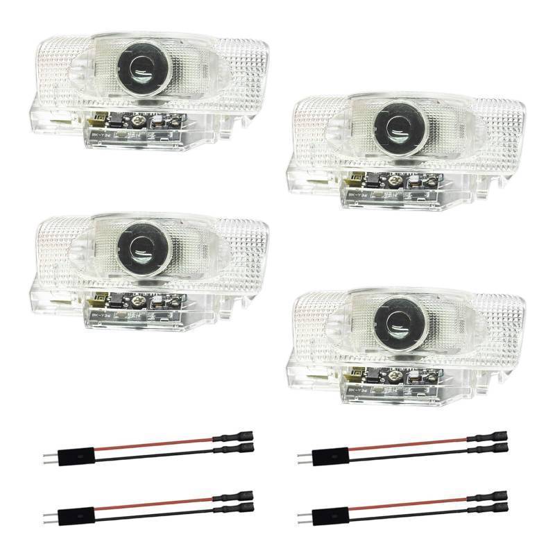 lot 17624 image: 4Pcs Car Door LED Projector, Puddle Lights Door Light Welcome Lights Car Door Light Compatible with LSESisLXRXGSGXRCUX Accessories - Retail $27