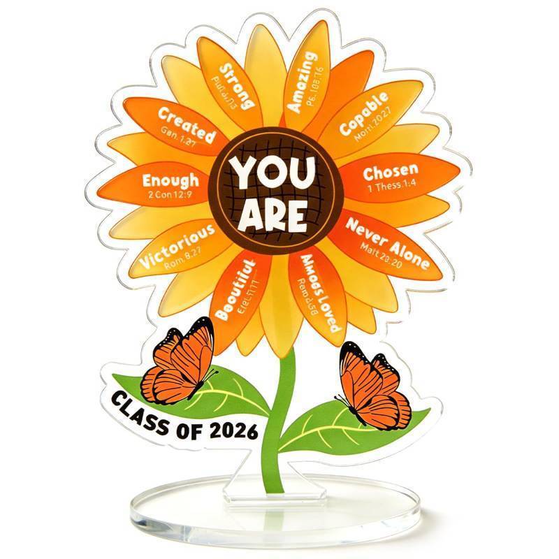 lot 17708 image: 2026 Inspirational School Graduation Graduate Gifts for Women Student Acrylic Keepsake Desk Decor High School College Masters Degree Phd Positive Quote Graduation Gift for Her Him Friends, You Are - Retail $5