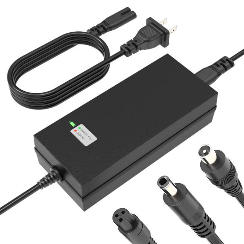 lot 28172 image: 42V 2A Fast Charger with 3 Types of Connectors, for 36V Lithium Batteries- Compatible with Pocket Mod, Sports Mod, Electric Scooters - Retail $17