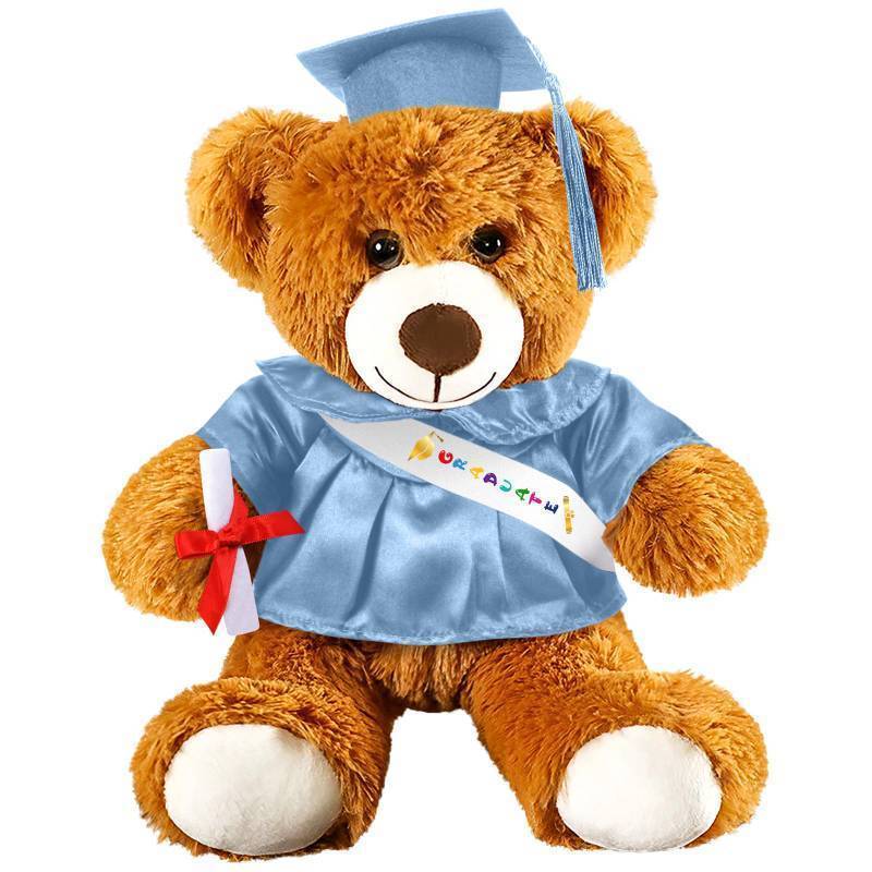 lot 72829 image: Graduation Bear 2026 with Gown Cap Tassel Graduation Stuffed Animal Plush Bear Toy for Class of 2026 Prek Preschool Kindergarten High School College Graduate Gift (9h, Sky Blue) - Retail $15