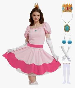 lot 64066 image: Adult Halloween Costume Pink Princess Dresses for Women, L - Retail $28