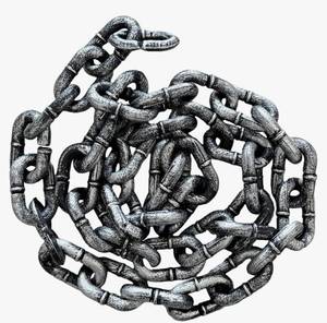 lot 64080 image: 6 FT Halloween Plastic Chains,Fake Prison Chain Props for Cosplay Costume(1pc) - Retail $10