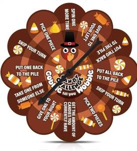 lot 64101 image: Thanksgiving Games Fall Festival Games 10.2 Fall Carnival Spinner Candy Challenge Thanksgiving Party Favors for Family Birthday Party Activities - Retail $17